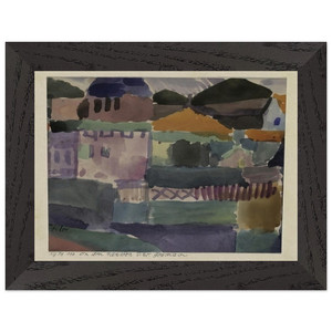 Paul Klee IN THE HOUSES OF ST GERMAIN 1914 Framed Art Print / Poster