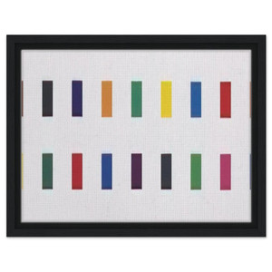 Ellsworth Kelly  18 Colors  Cincinnati  Framed Canvas