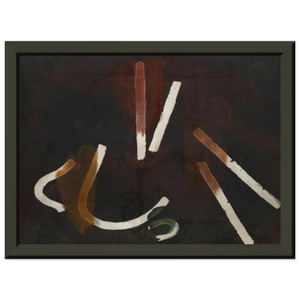 John Ferren  Composition Brun  1933 Premium Metal Framed Art Print / Poster