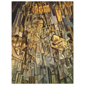 Salvador Dali  CUBIST SELF PORTRAIT Wood Print