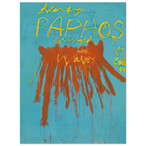 Cy Twombly  Leaving Paphos Ringed With Waves IV Aluminum Print