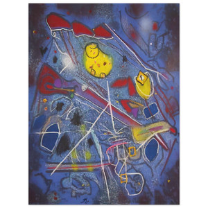 Roberto Matta  REDNESS OF BLUE 1996 Wood Print