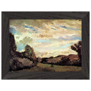 Vincent van Gogh  Landscape with Dunes Premium Wooden Framed Art Print / Poster