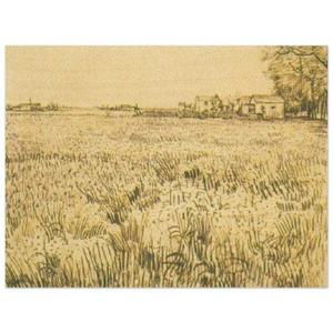 Vincent van Gogh  Meadow with Flowers Wood Print