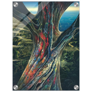 Eyvind Earle  The Great Jewel Tree Acrylic Print