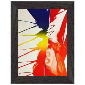 Paul Jenkins  Continental Divide Premium Wooden Framed Art Print / Poster