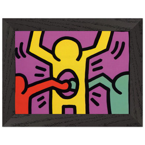 Keith Haring  POP SHOP 1 1987 N2 Premium Wooden Framed Art Print / Poster