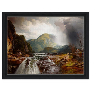 Thomas Moran  The Wilds of Lake Superior Framed Canvas