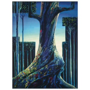 Eyvind Earle  Medieval Forest Wood Print