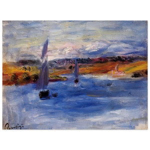 PierreAuguste Renoir  SAILBOATS N2 Aluminum Print