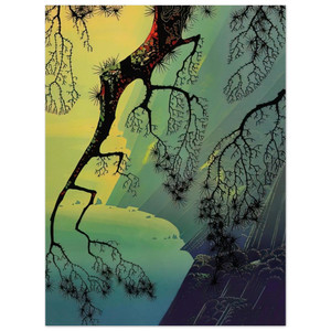 Eyvind Earle  Fog Mist Aluminum Print