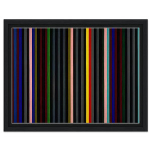 Gene Davis  Black Grey Beat  1964 Framed Canvas