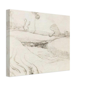 Vincent van Gogh  Little Stream Surrounded by Bushes Canvas