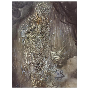 Salvador Dali  SAINT SURROUNDED BY THREE PI MESONS Aluminum Print