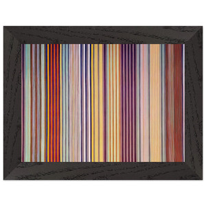 Gene Davis  Royal Veil  1971 Premium Wooden Framed Art Print / Poster