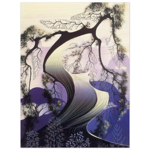 Eyvind Earle  Bonsai Wood Print