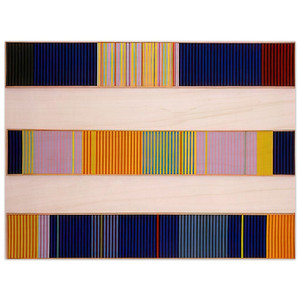 Gene Davis  Triple Jump  1962 Wood Print