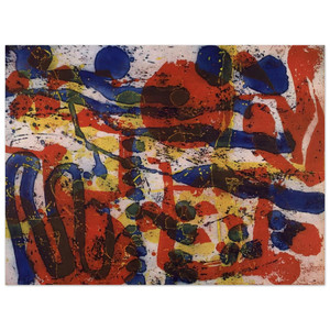 Patrick Heron  Untitled From The Brushwork Series  1999 Wood Print