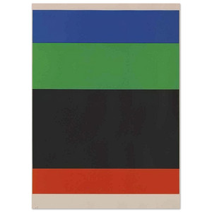 Ellsworth Kelly  BlueGreenBlackRed Fine Art Poster / Art Print