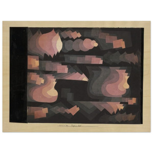 Paul Klee  ADD IN RED 1921 Wood Print