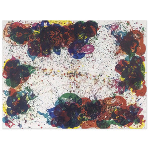 Sam Francis  Coral Lyre Nine Aluminum Print
