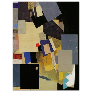 Kurt Schwitters  ELIKAN 1925 Wood Print