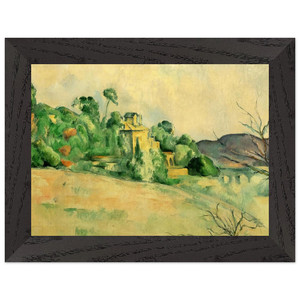 Paul Cezanne  Landscape at Midday Premium Wooden Framed Art Print / Poster