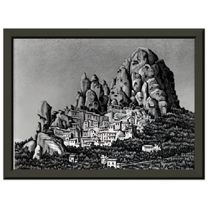 MC Escher PENTEDATTIO CALABRIA OCTOBER 1930 Premium Framed Art Print
