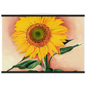 O'Keeffe Sunflower Art Museum-Quality Matte Paper Poster with Hanger