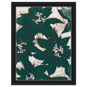 Andy Warhol  Poinsetta Framed Canvas