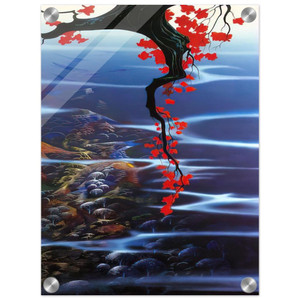 Eyvind Earle  Red Leaves Acrylic Print