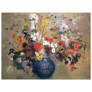 Odilon Redon  FLOWERS 1909 Aluminum Print