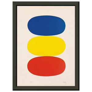 Ellsworth Kelly Blue Yellow RedOrange Metal Framed Print