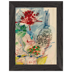 Helen Frankenthaler LAmour Toujours LAmour 1957 Wood Framed Art Print