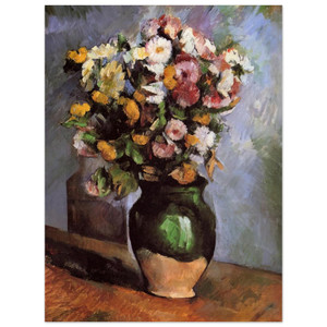 Paul Cezanne  Flowers in an Olive Jar Aluminum Print