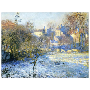 claude monet  Frost Aluminum Print