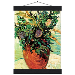 Vincent van Gogh Still Life with Thistles Matte Paper Poster with Hanger