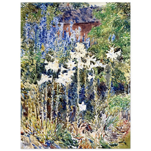 Childe Hassam  Flower Garden Aluminum Print