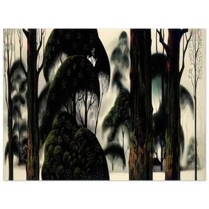 Eyvind Earle  Forest Magic Aluminum Print