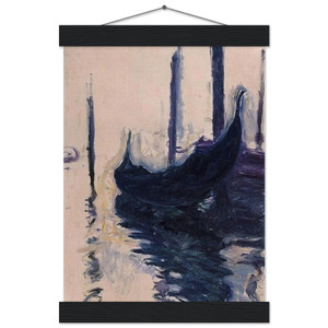 claude monet  Gondola in Venice Museum-Quality Matte Paper Poster with Hanger