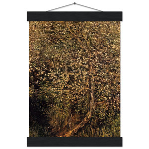 claude monet Apple Trees in Blossom by the Water Poster with Hanger