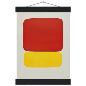Ellsworth Kelly  Red over Yellow Museum-Quality Matte Paper Poster with Hanger