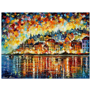 Leonid Afremov  Leonid Afremov N9 Wood Print