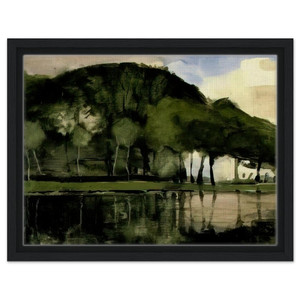 Piet Mondrian  Along the Amstel Framed Canvas