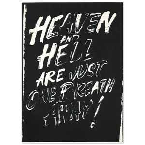 Andy Warhol Heaven and Hell Are Just One Breath Away Fine Art Print