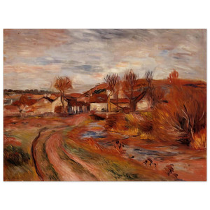 PierreAuguste Renoir  Landscape in Normandy Aluminum Print