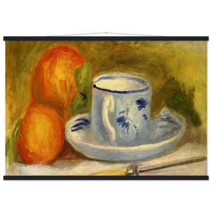 Pierre-Auguste Renoir Cup and Oranges Matte Poster with Hanger