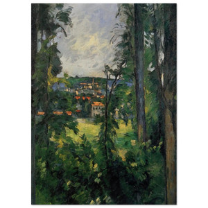 Paul Cezanne  Auvers View from Nearby Fine Art Poster / Art Print