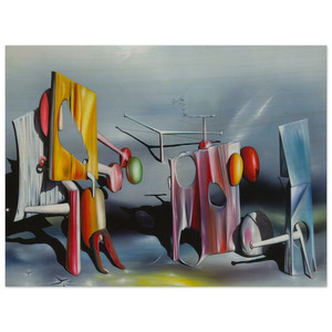 Yves Tanguy  Reply to Red Wood Print