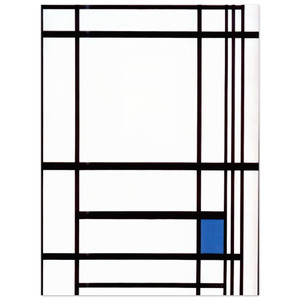 Piet Mondrian  Composition with Blue Aluminum Print